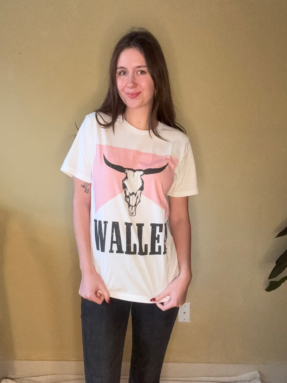 Pink Wallen Horn Tee