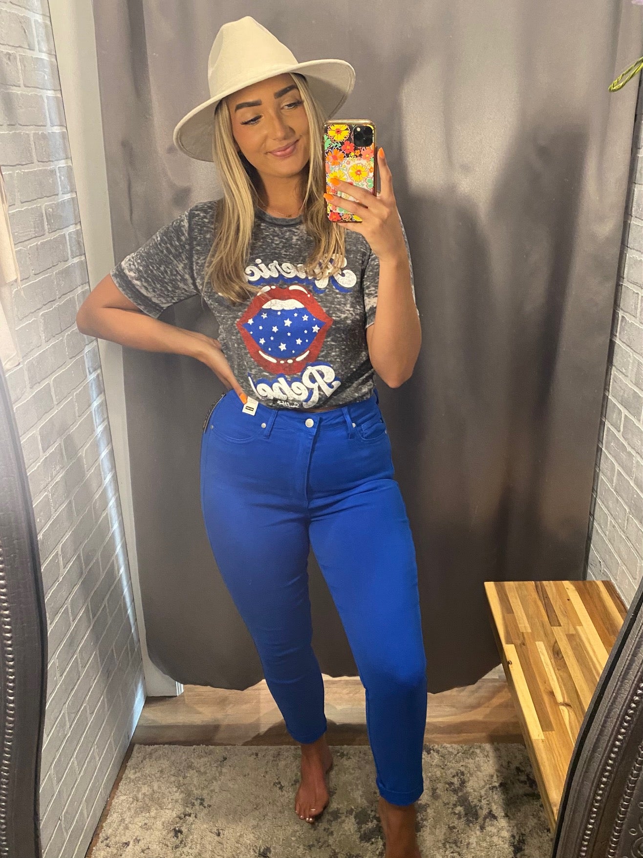 JB Cobalt Control Top Skinny