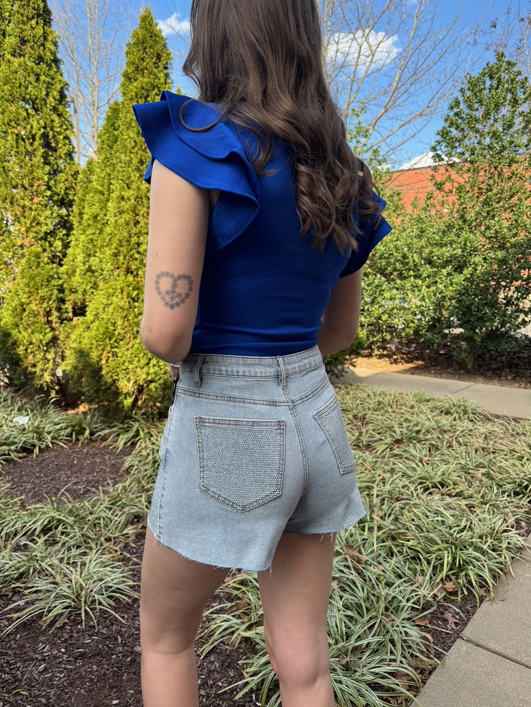Living Life Rhinestone Short