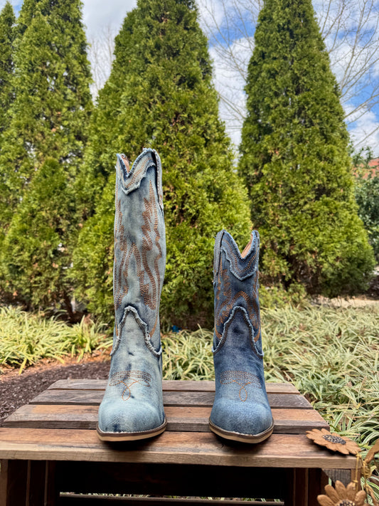 Denim Cowgirl Boot