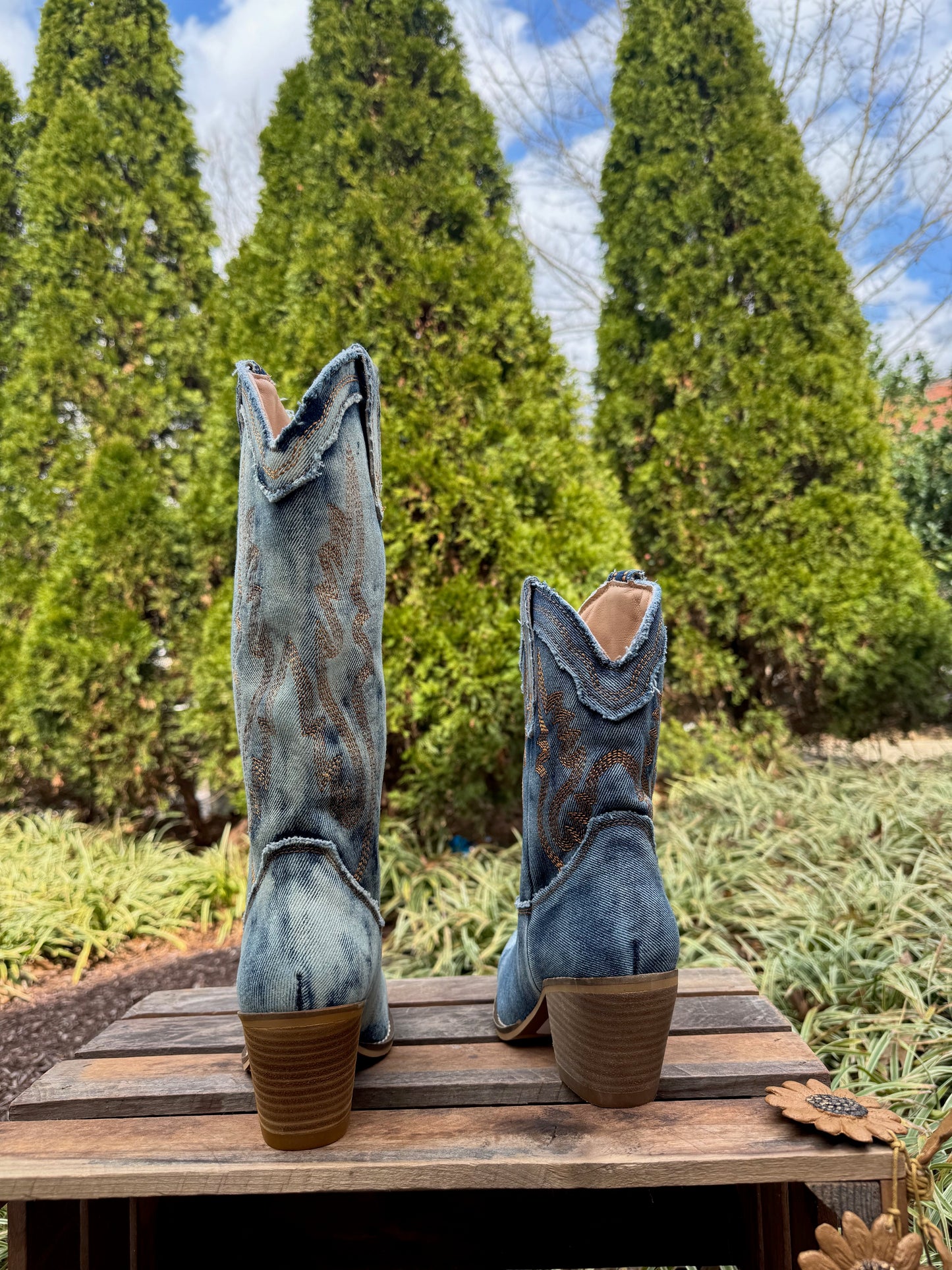 Denim Cowgirl Boot
