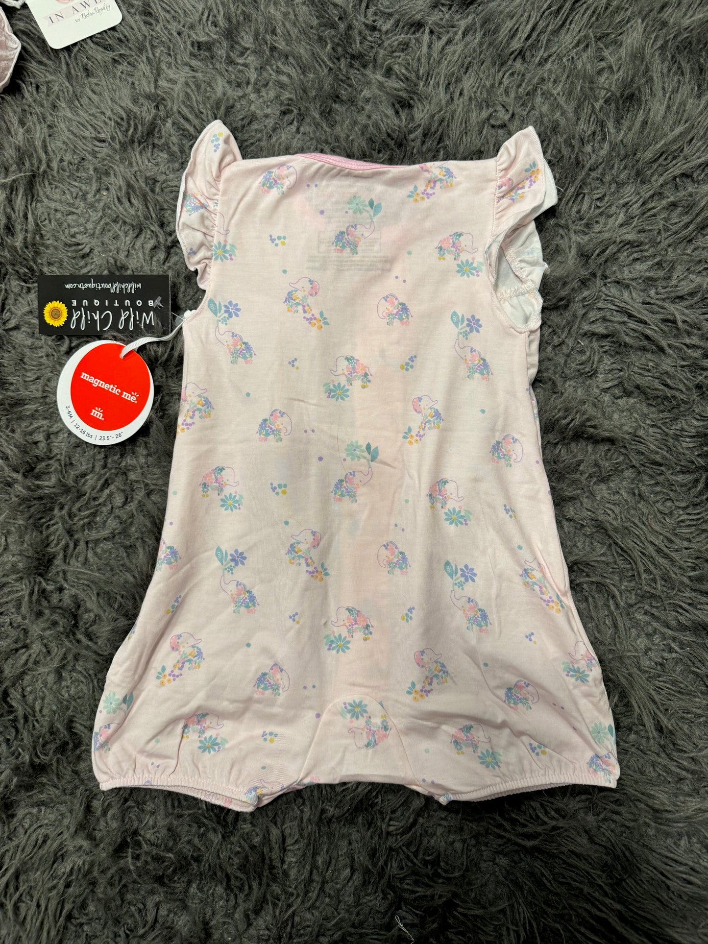 MM Elephant Meadow Romper