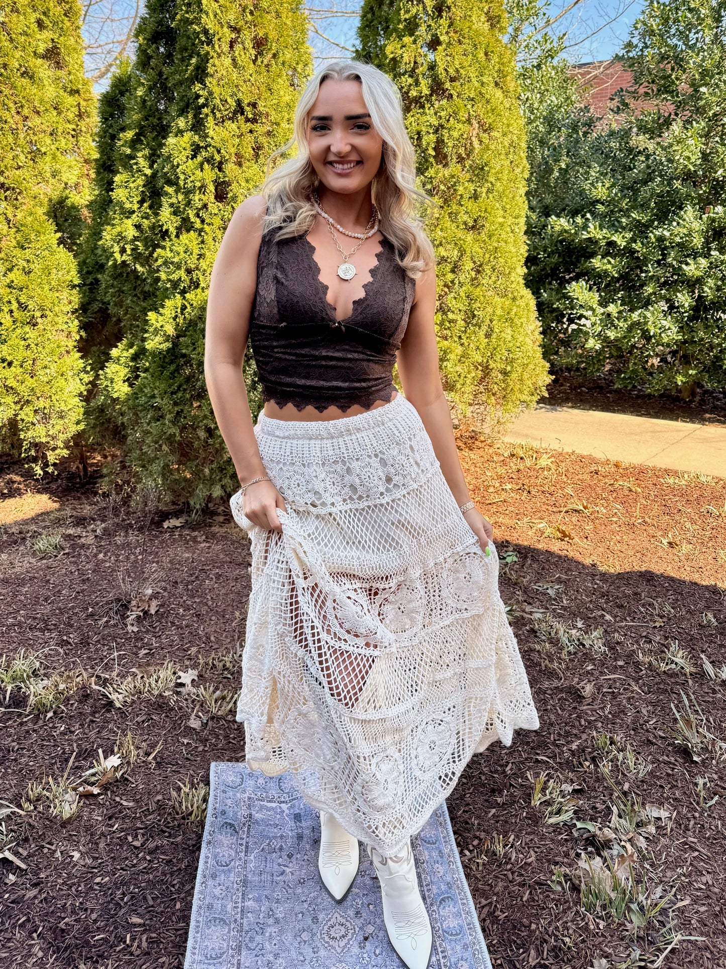 Kerry Cocoa Lace Cami