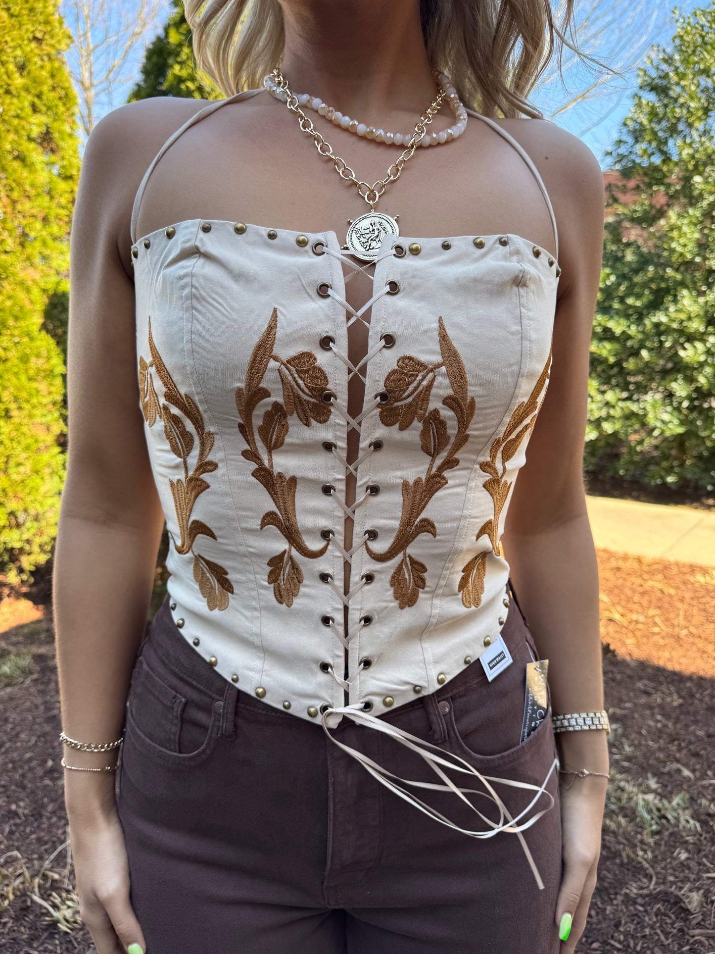 Clementie Corset Top