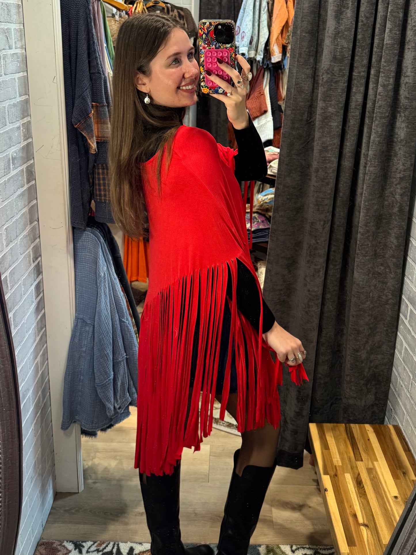 Hello Fringe Poncho