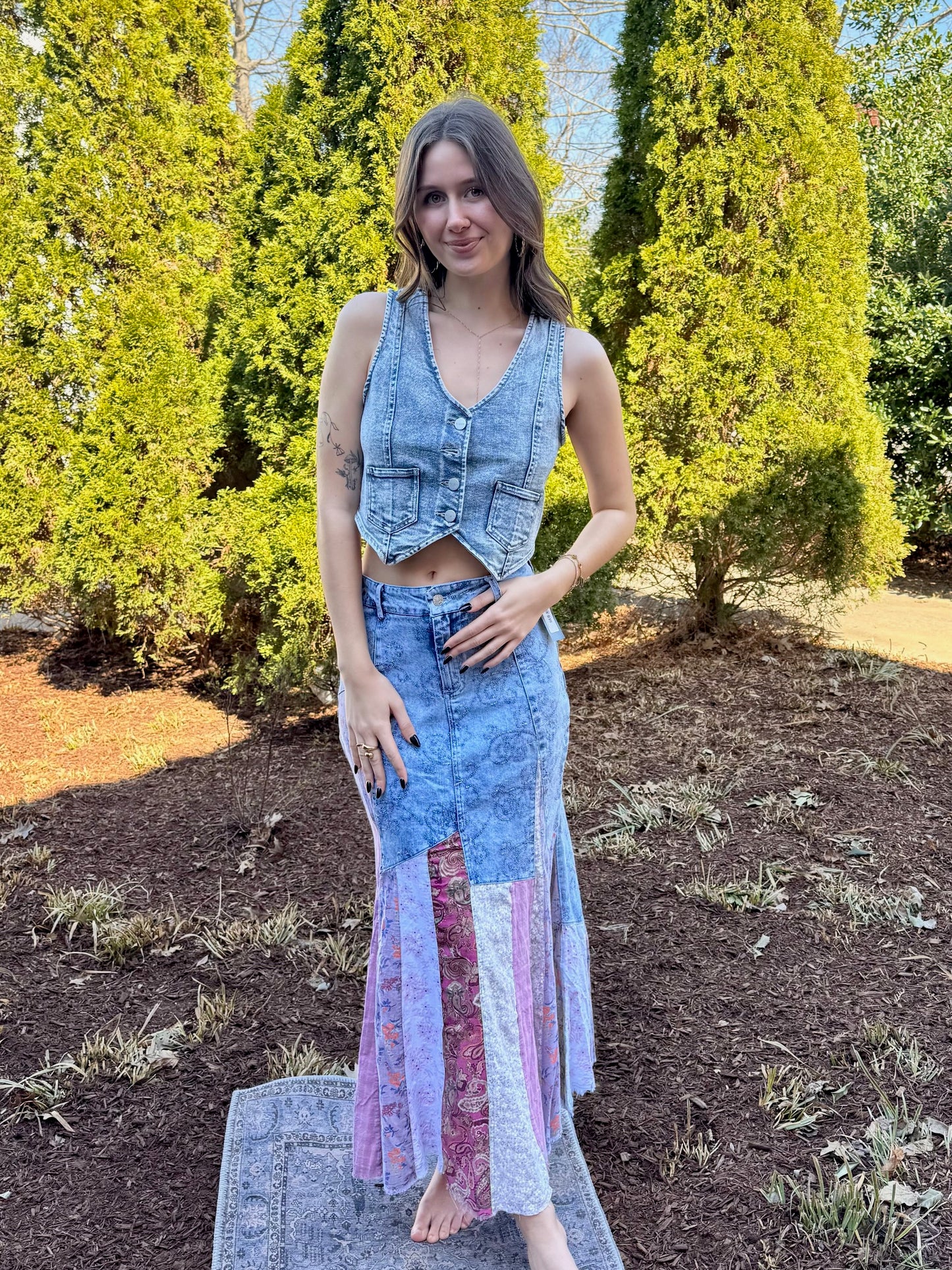 Magnolia Bliss Patch Skirt