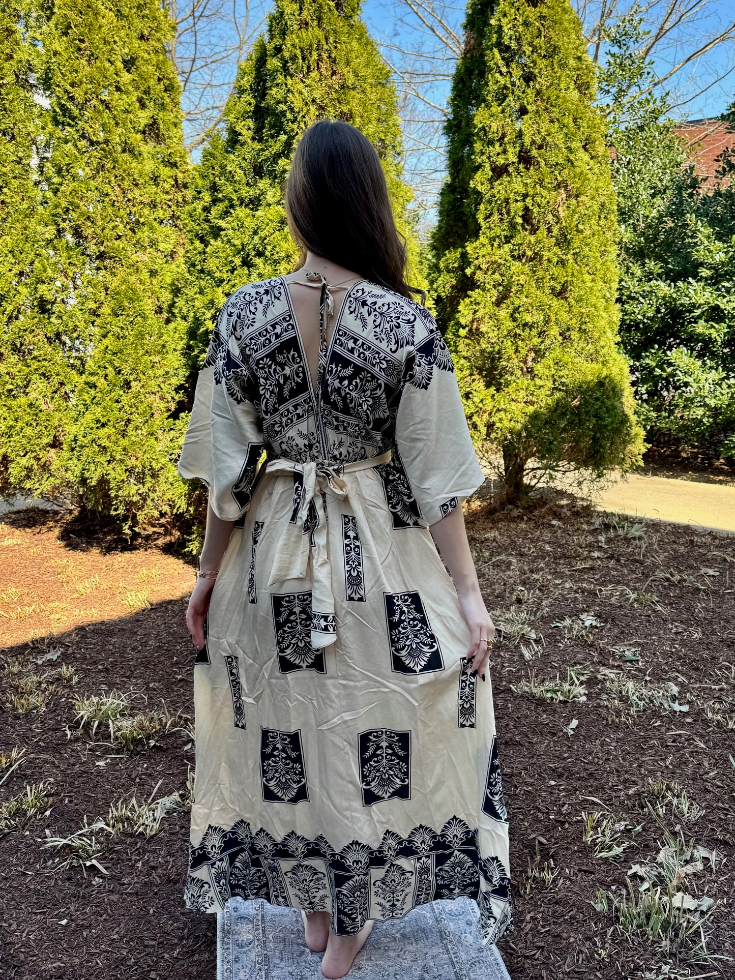Moroccan Tile Maxi Dress