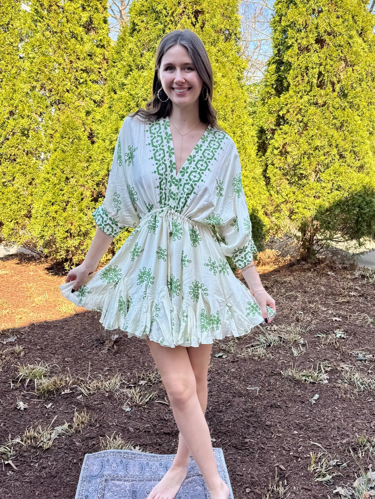 Savannah Fluted Dolman Dress