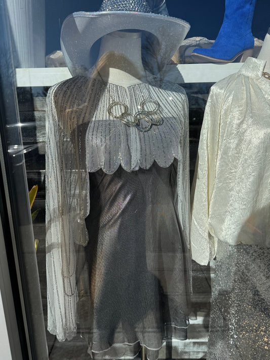 Mirrorball Jeweled 7-Way Scarf