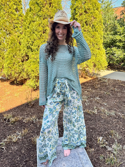 Holey Moley Net Sweater