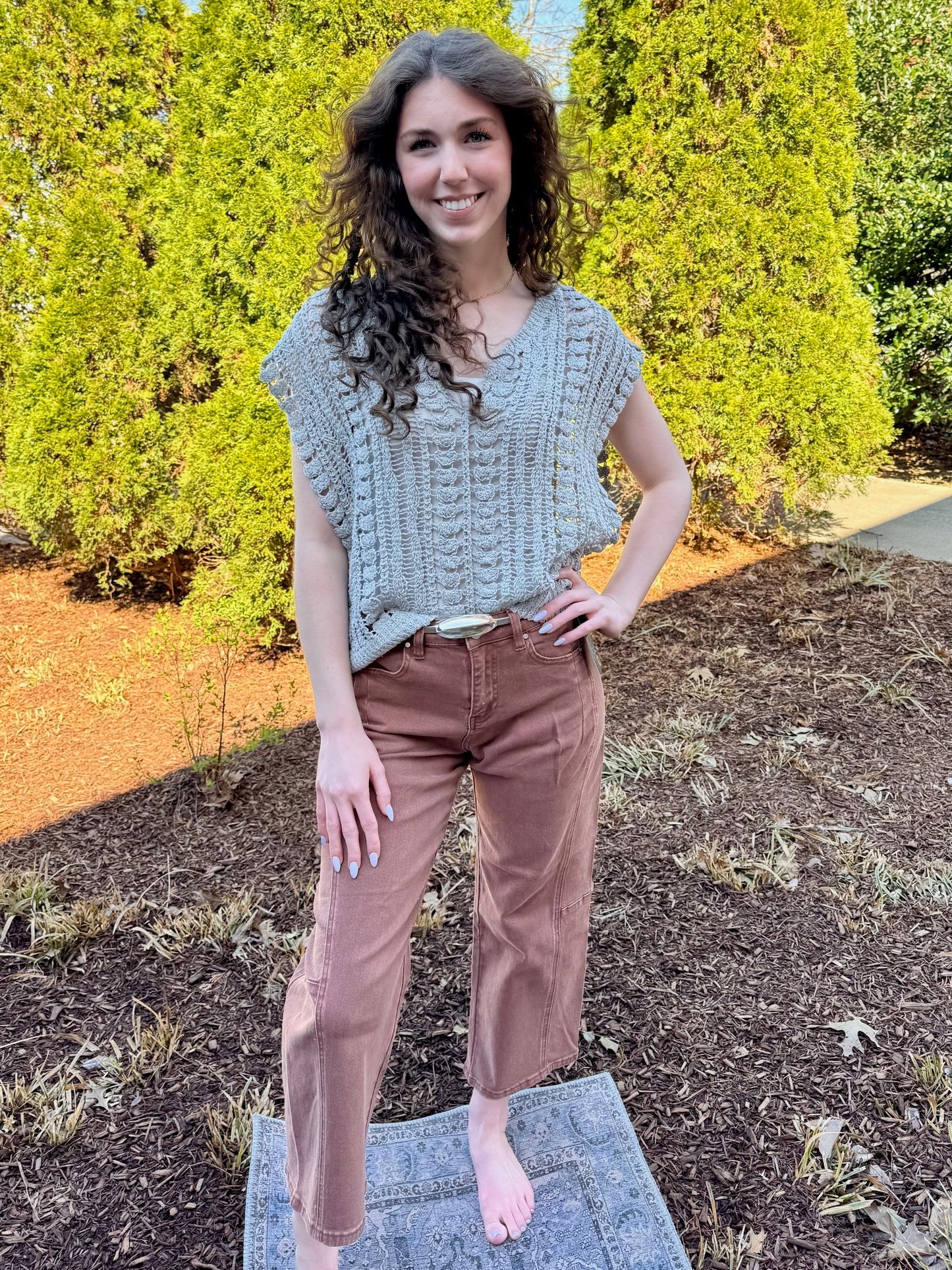 Memories Await Crochet Top