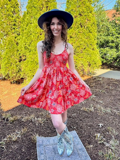 Rio Floral Smocked Mini Dress