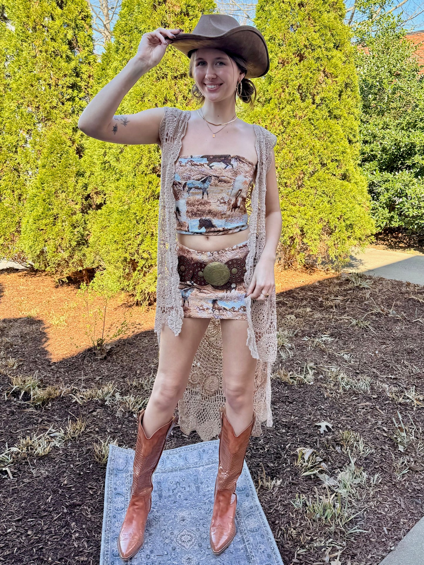 Horse Girl Tapestry Skirt