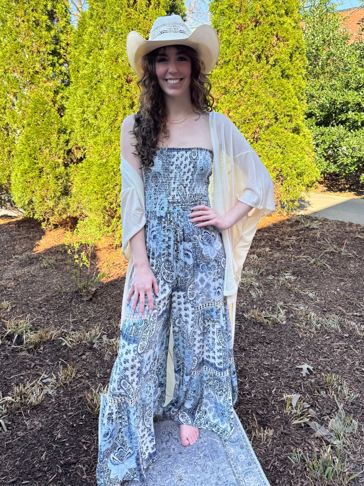 On The Go Netted Kimono