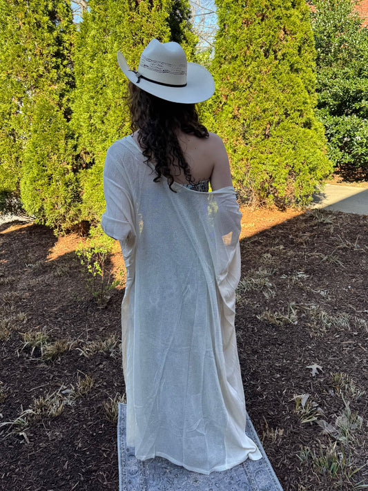 On The Go Netted Kimono