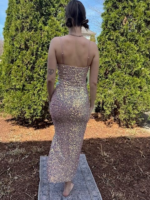 Rylee Blush Sequin Dress