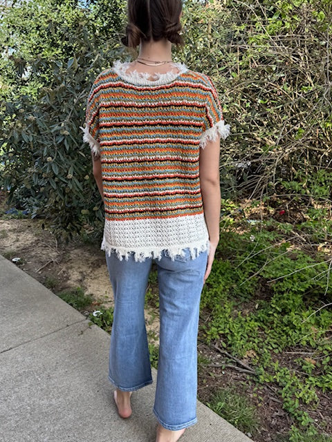 Tweed Sequin Patch Straight