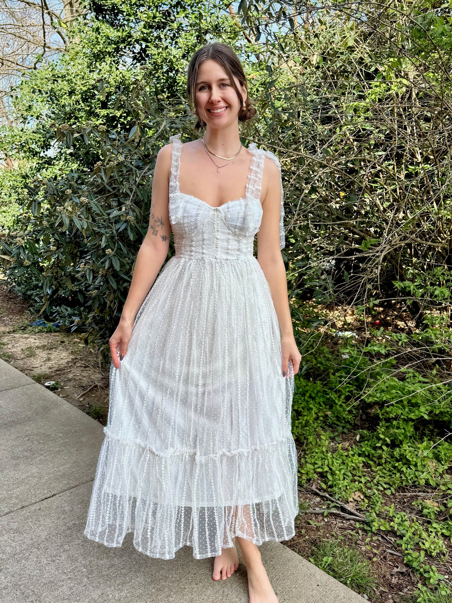 Genni Chiffon Tie Maxi Dress