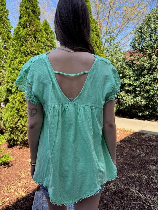 Green Apple Pie Blouse