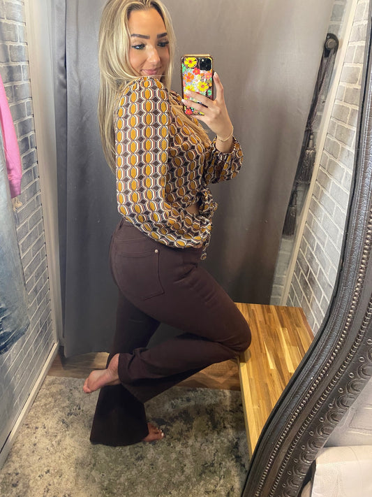 JB Tummy Control Brown Flare