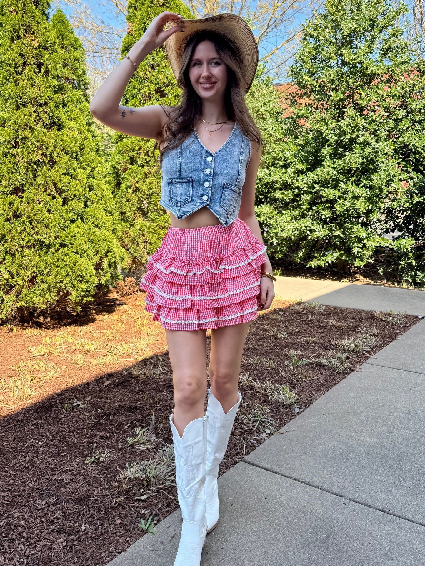 Mary-Ann Gingham Skirt