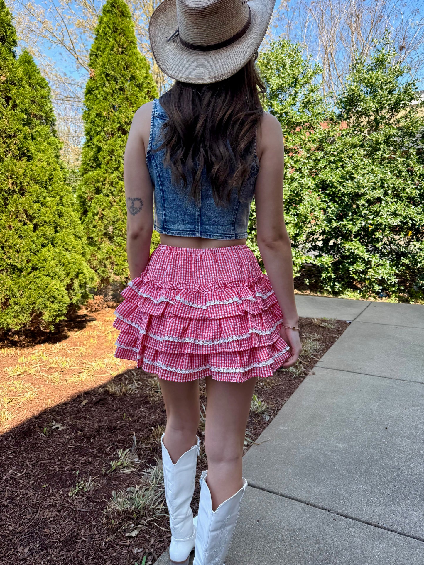 Mary-Ann Gingham Skirt