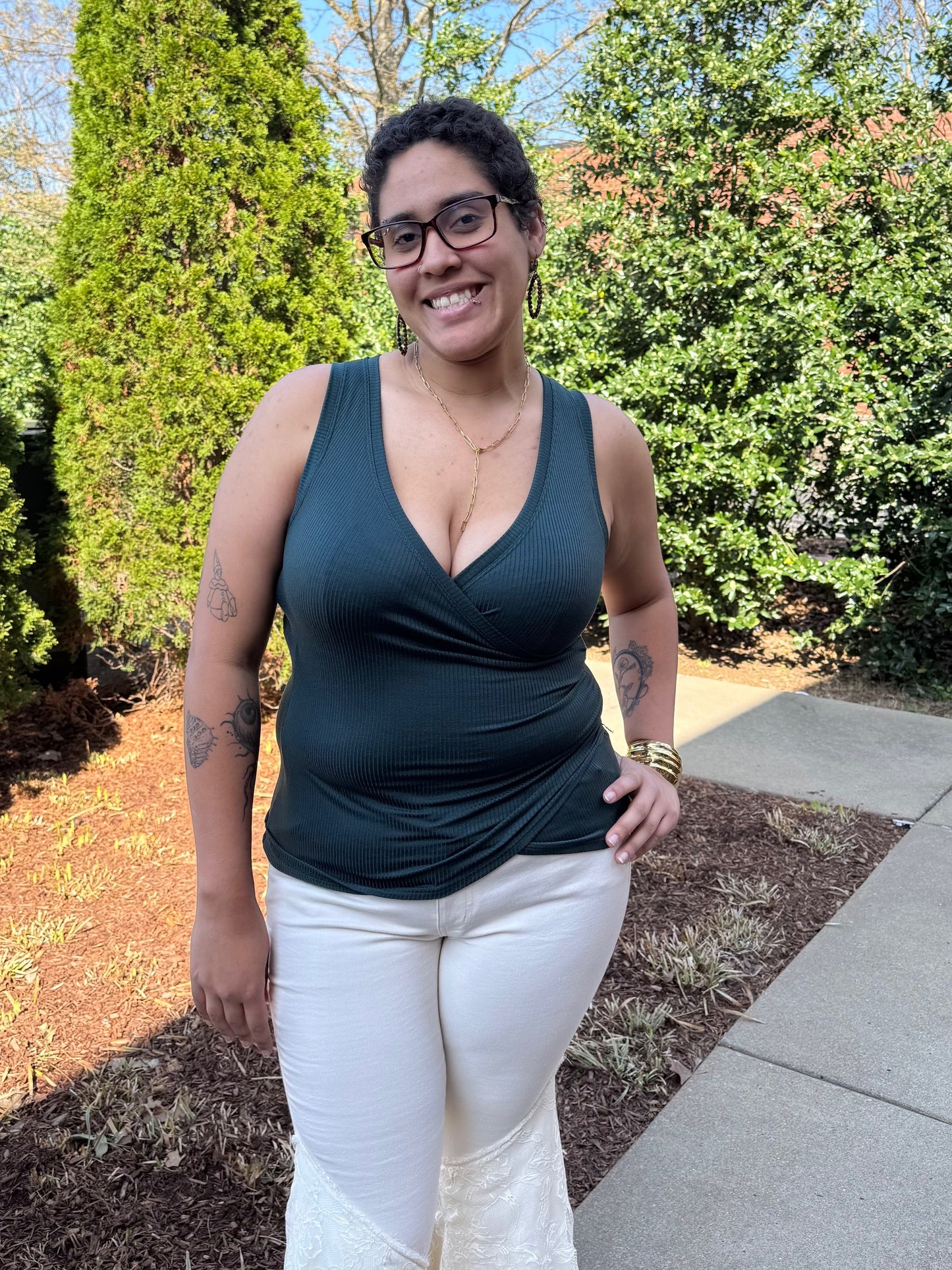 Cleo Surplice Tank