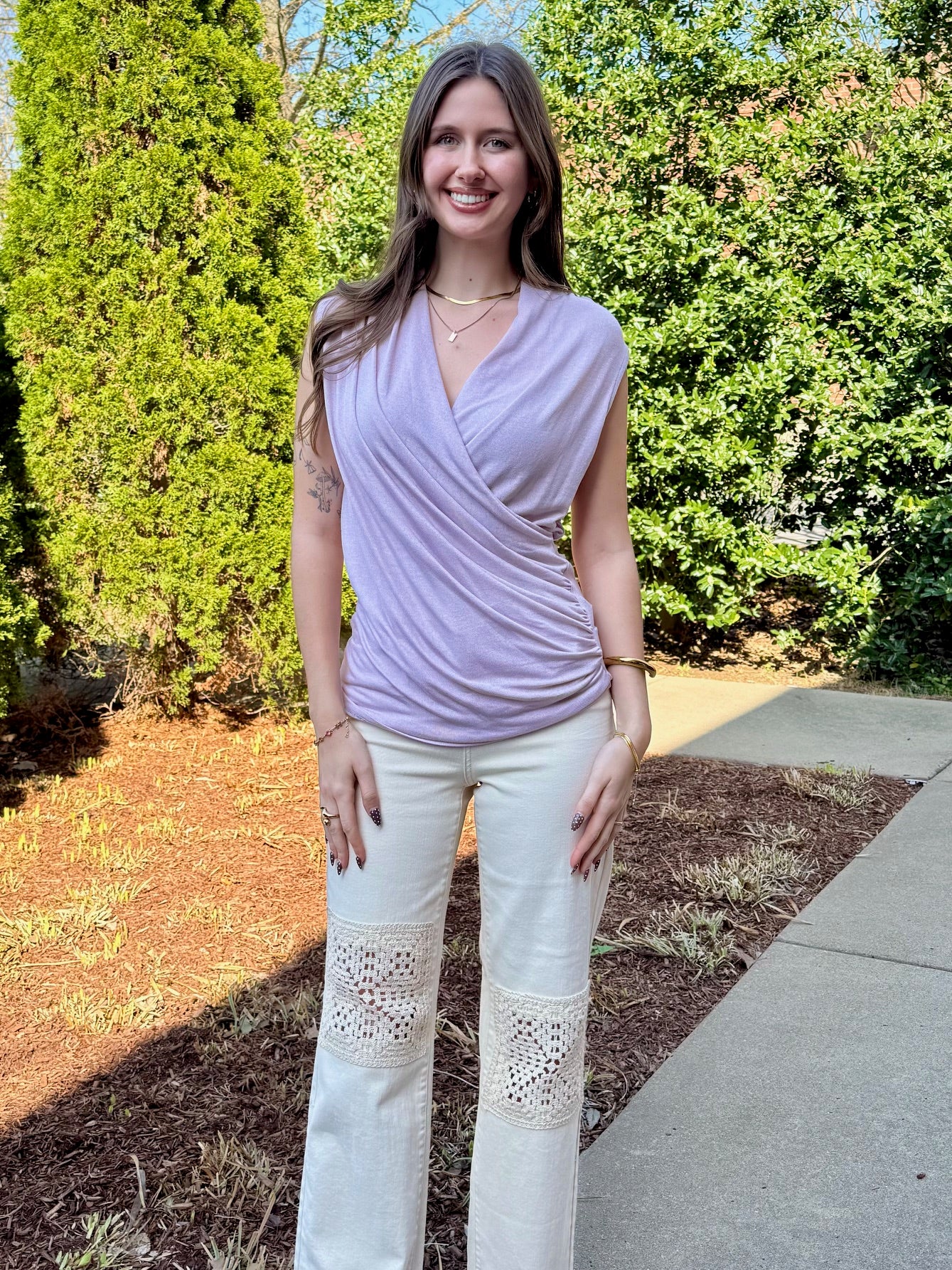 Vivian Shirring Tank