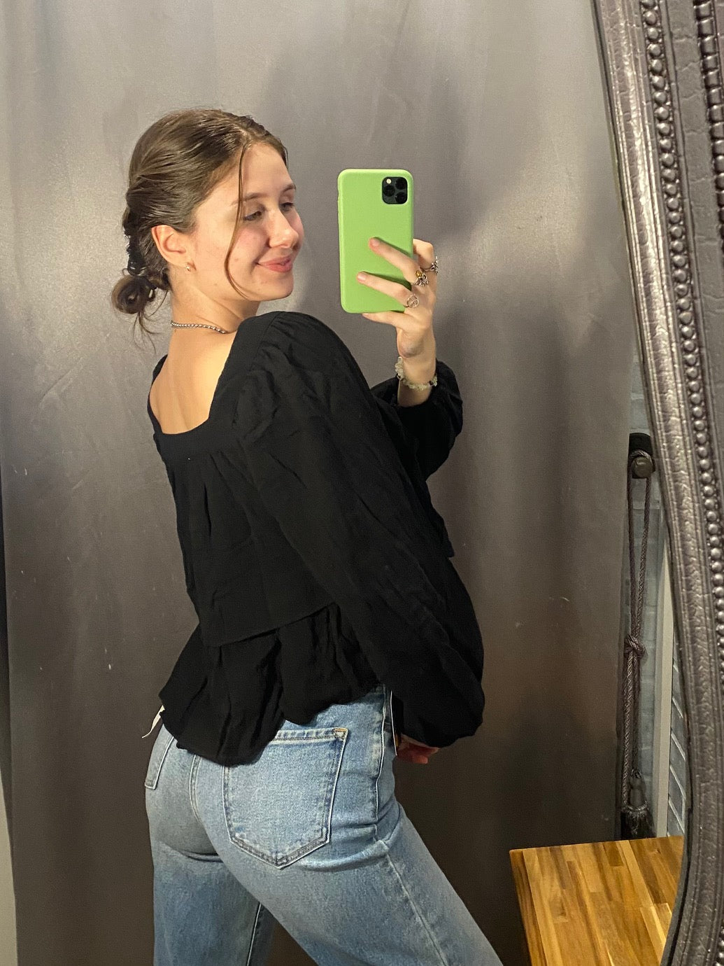Emmi Linen Ruffle Blouse