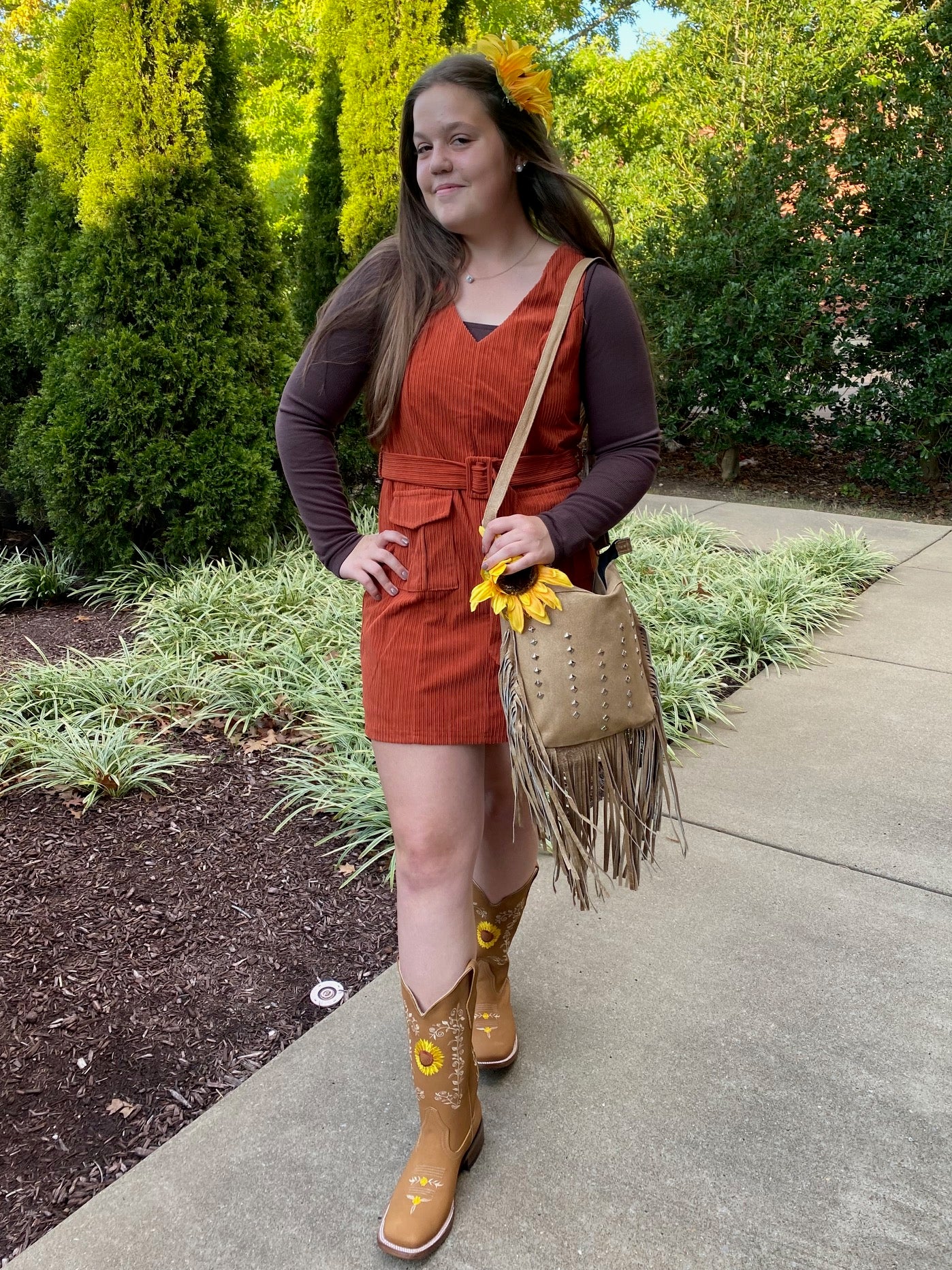 Sunflower Cowgirl Boot