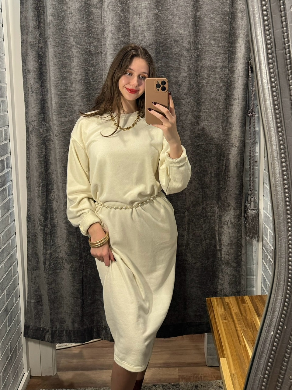 Crew Neck Maxi Dress