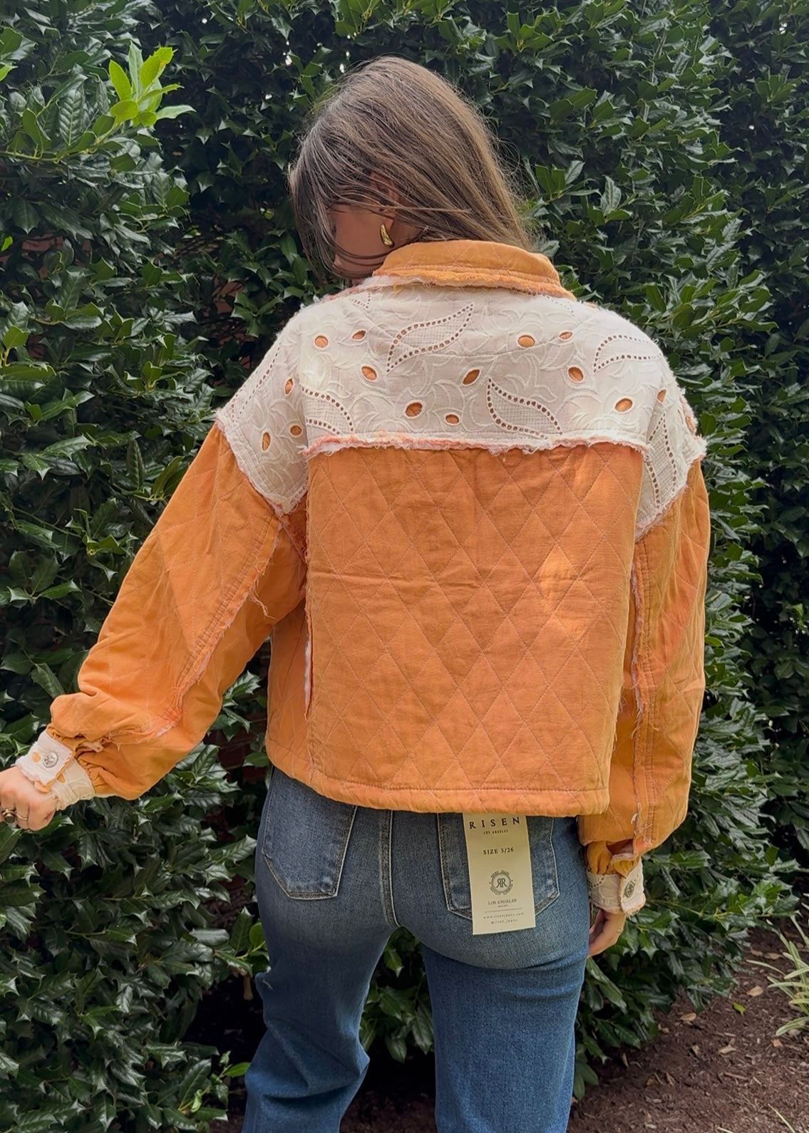 Apricot Quilted Puff Jacket