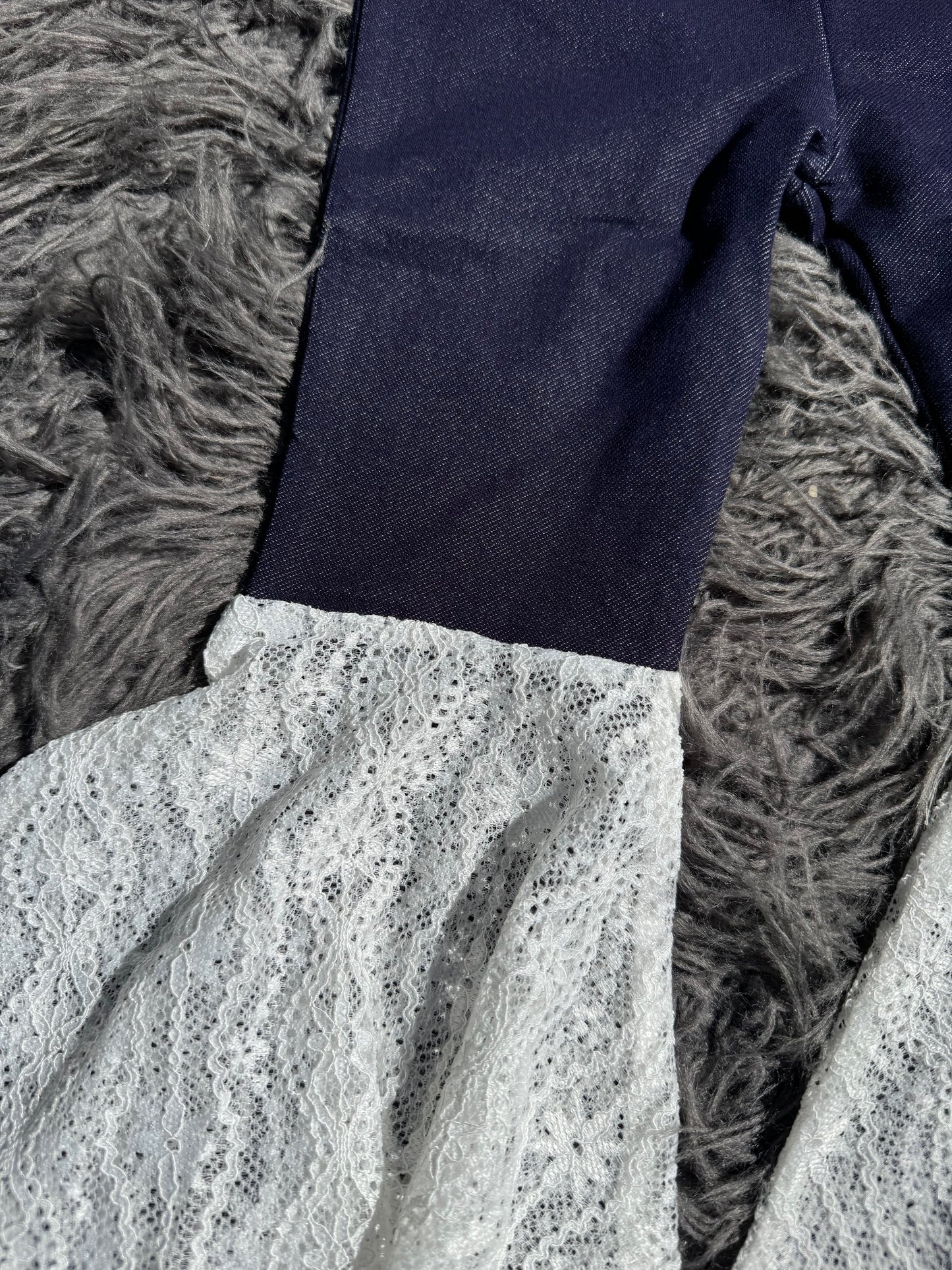 Lil Darling Denim Lace Flare