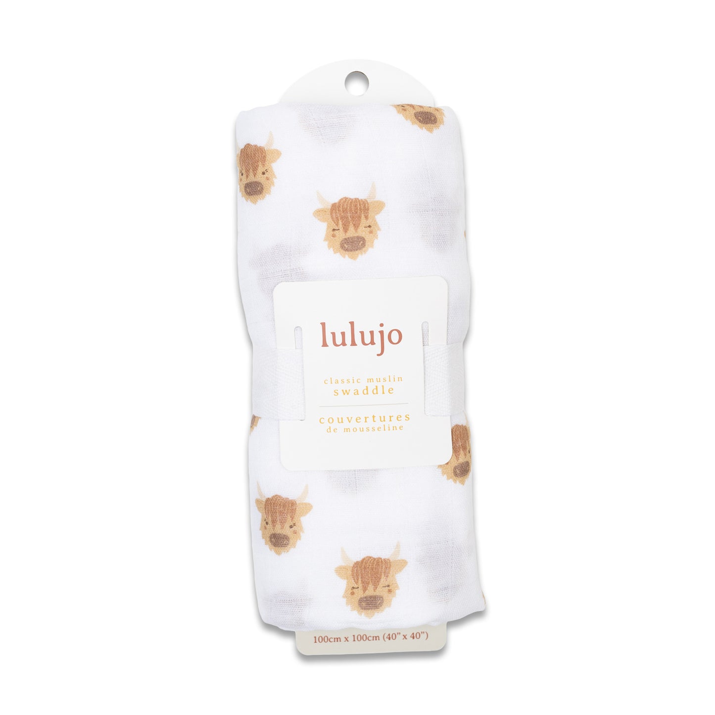 Highland Cow Muslin Swaddle