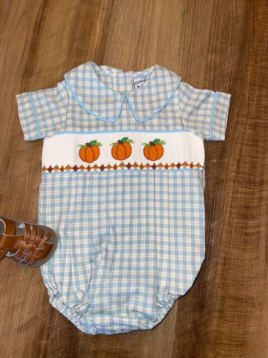 Pumpkin Smocked Boy