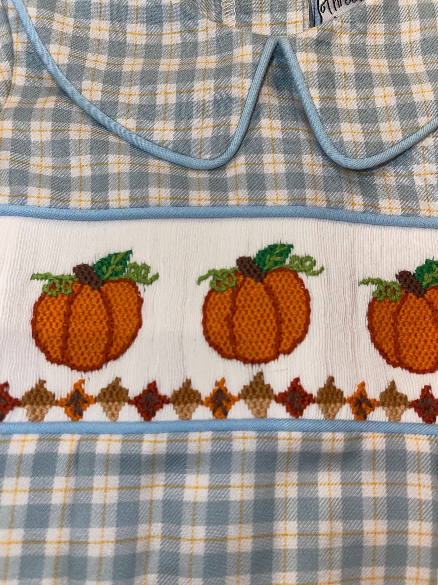 Pumpkin Smocked Boy