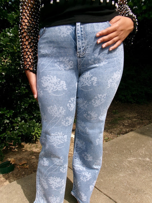 Dandelion Rhinestone Jean