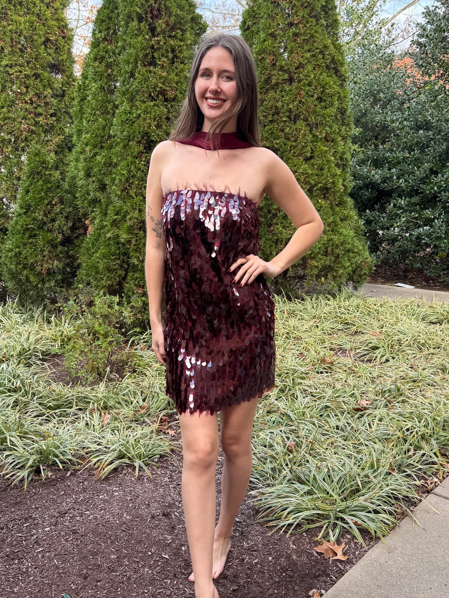 City Lights Disco Dress w/ Sash