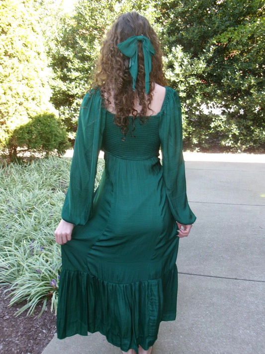 Holiday Gift Emerald Dress