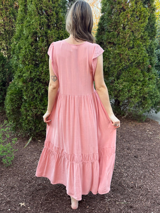 Auden Blush Midi Dress