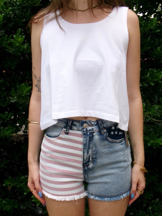 Stars & Stripes Denim Shorts