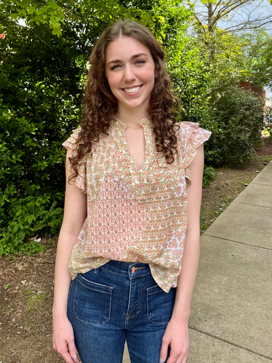 Coastal Flutter Blouse