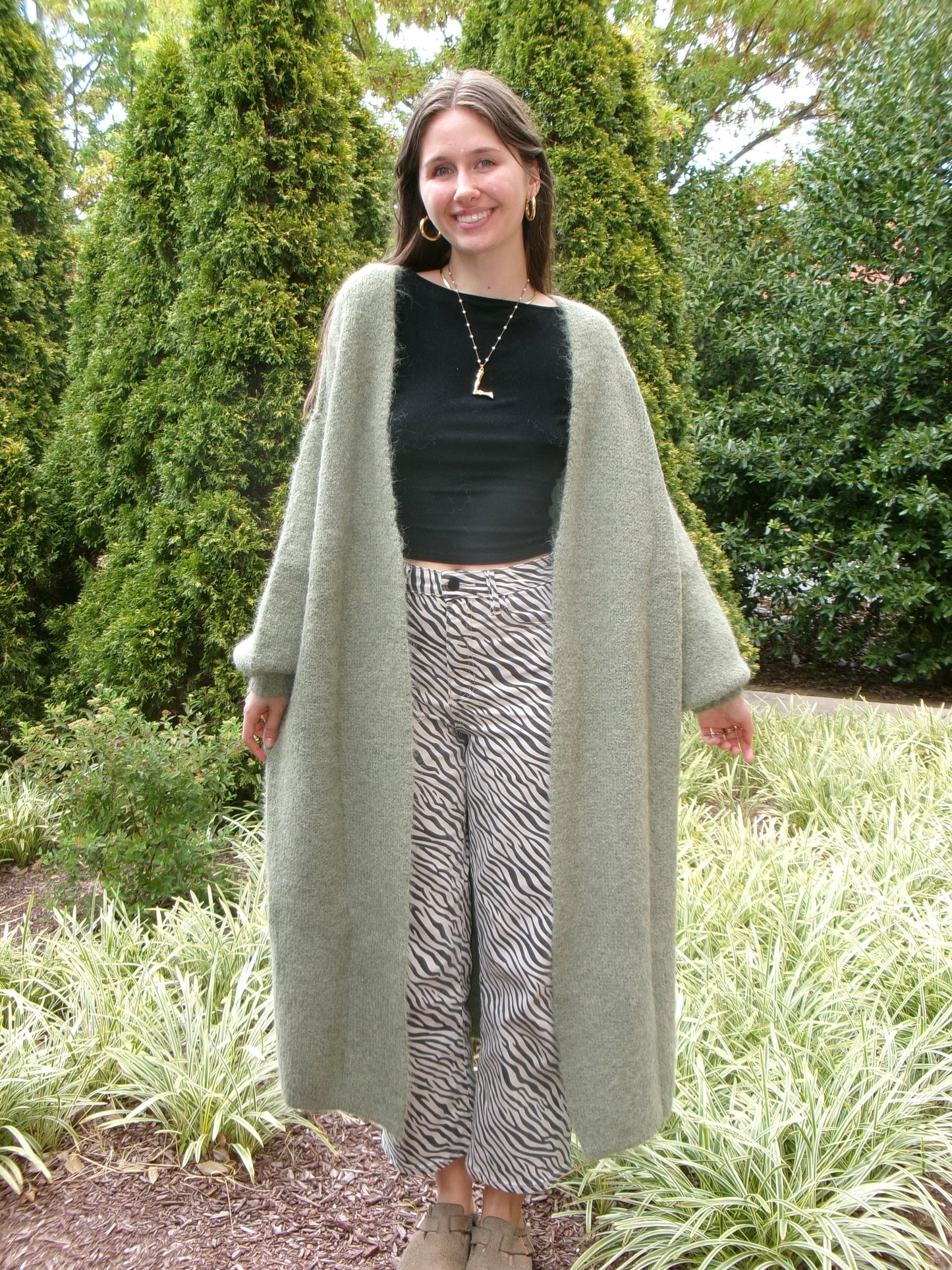 Pistachio Dreams Fuzzy Cardi
