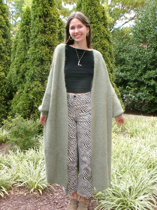 Pistachio Dreams Fuzzy Cardi