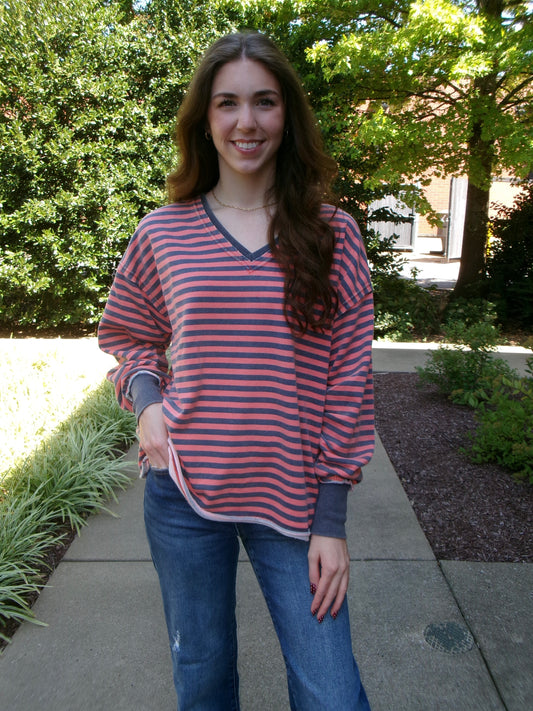 Freddi Striped Sweatshirt