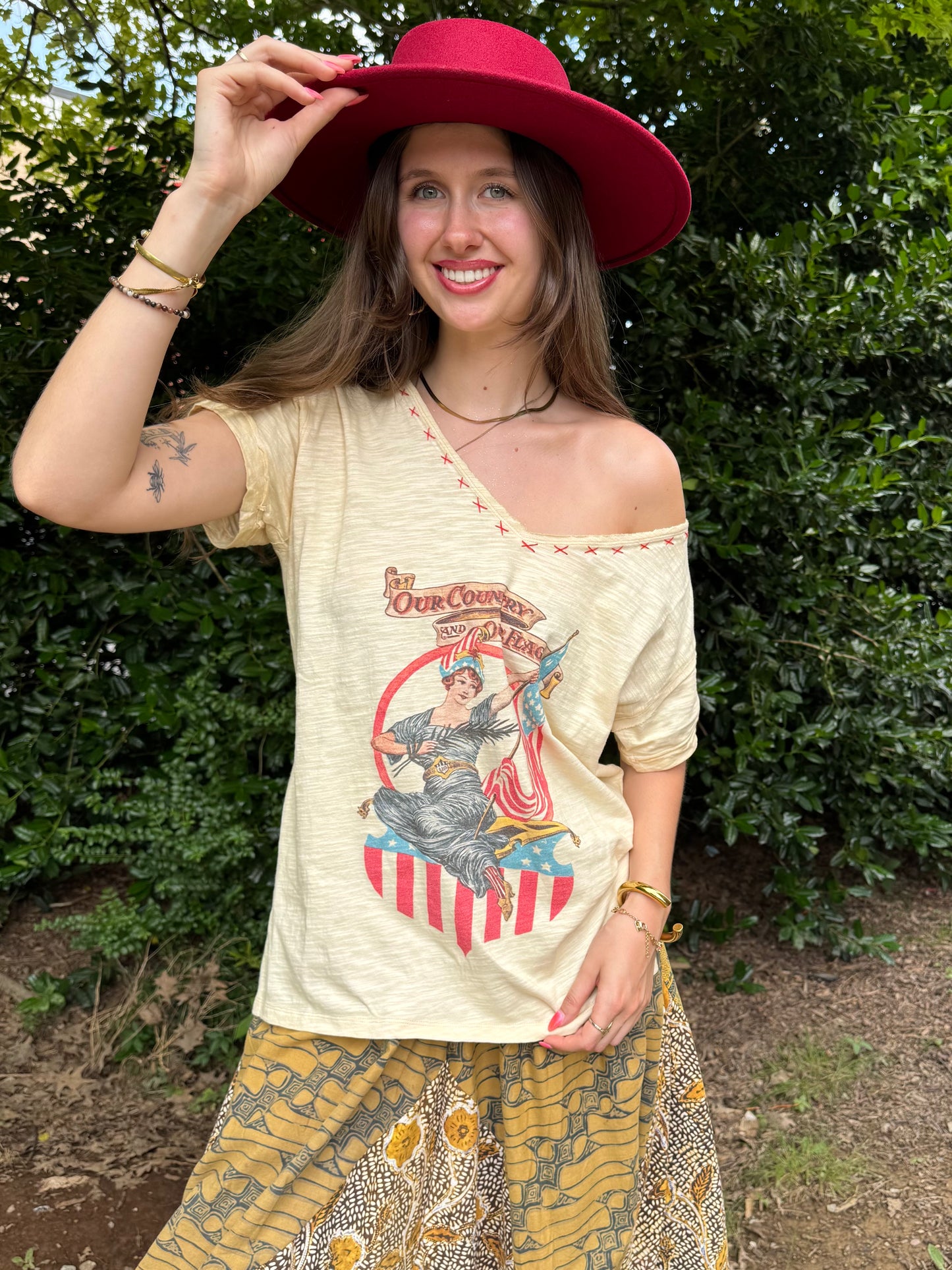 Our Country & Flag V Tee