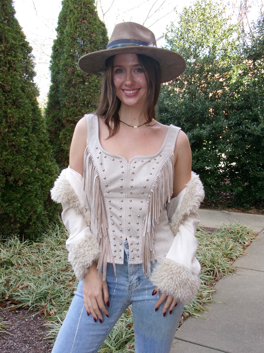 Hay Gal Fringe Corset