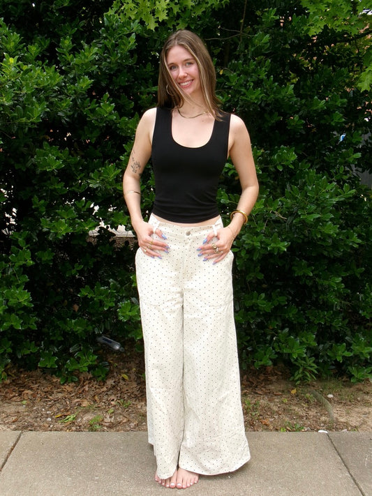 Super Wide Polka Trouser