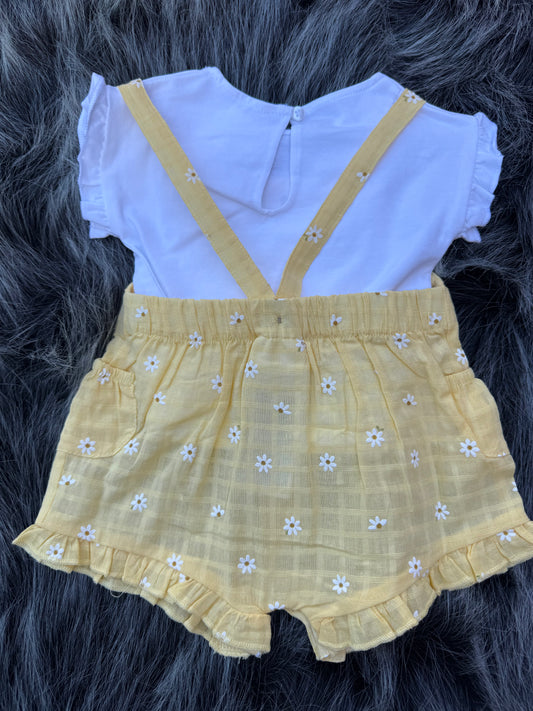 Lil Dapper Daisy Overall Set