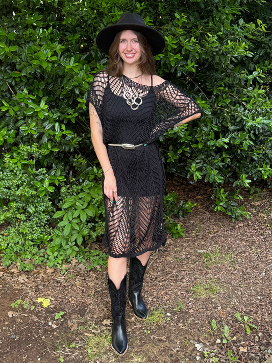 Coverup Crochet Maxi Dress